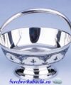 серебряная корзинка кубачи