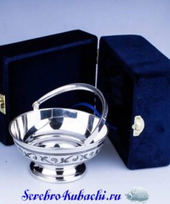 серебряная конфетница