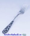 вилка серебряная