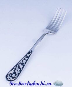 вилка серебряная