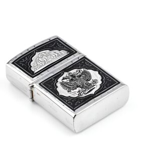 Серебряная зажигалка зиппо 8 Серебряная зажигалка зиппо