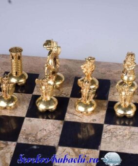 серебряные шахматы