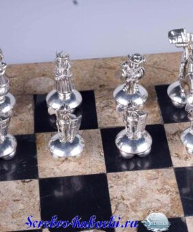 серебряные шахматы