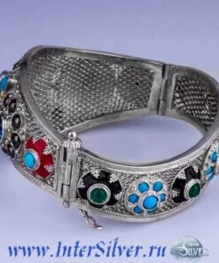 серебряный филигранный браслет