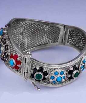 серебряный филигранный браслет