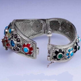 серебряный филигранный браслет
