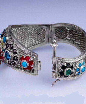 серебряный филигранный браслет