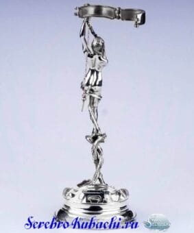 Серебряная подставка под бутылку 6