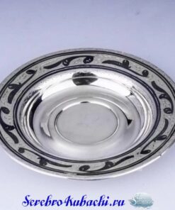 серебряное блюдце