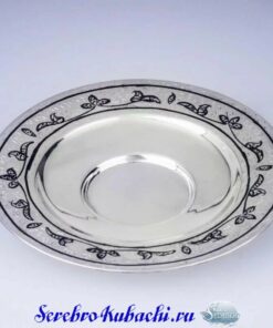 серебряное блюдце