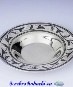 серебряное чайное блюдце