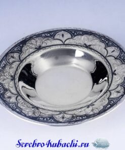серебряное чайное блюдце