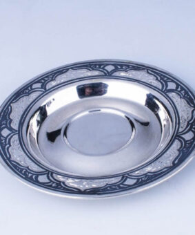 серебряное кофейное блюдце кубачи