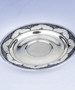 чайное серебряное блюдце