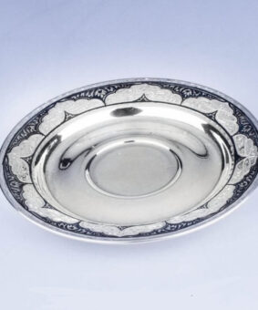 Серебряная пара 9 чайное серебряное блюдце