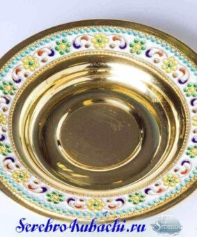 серебряное блюдце
