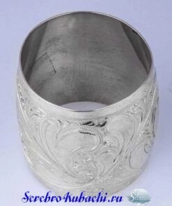 серебряное кольцо для салфетки