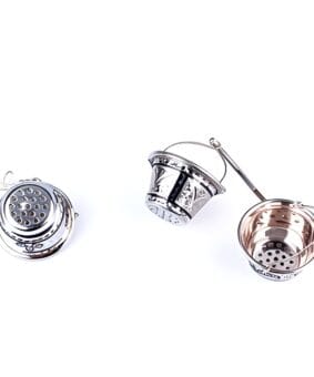 Серебряное ситечко для чая Ведерко 9 Серебряное ситечко