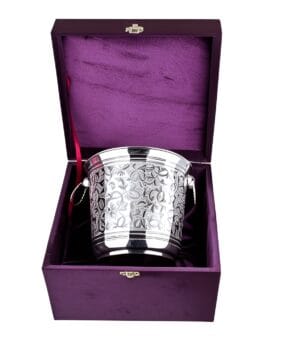 Серебряное ведро для шампанского