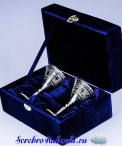 набор серебряных бокалов для мартини