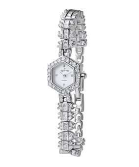 серебряные часы с фианитами