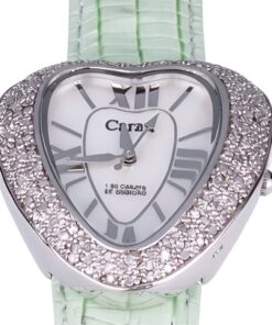 серебряные часы с бриллиантами