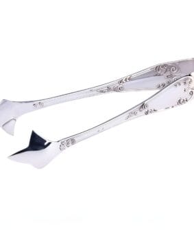 Серебряные щипцы для горячего и десертов