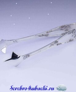 серебряные щипцы для горячего и десертов