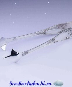 серебряные щипцы для горячего и десертов