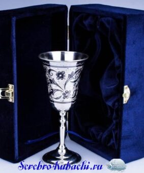 бокал серебряный для вина