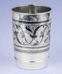 серебряный большой стакан