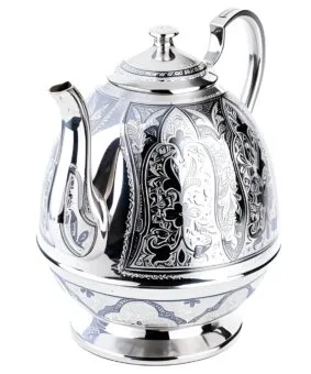 Серебряный большой заварочный чайник