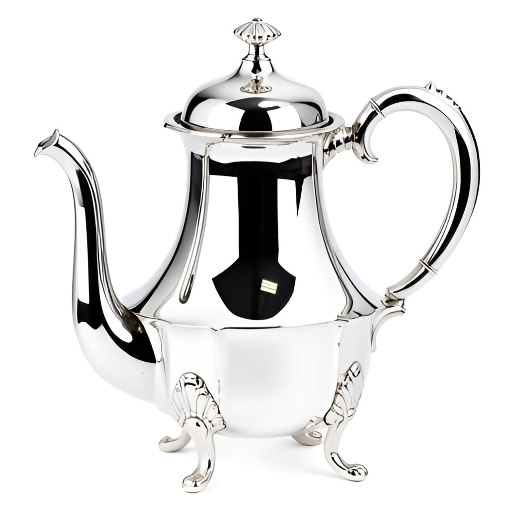 Серебряный чайник на ножках 1 серебряный чайник