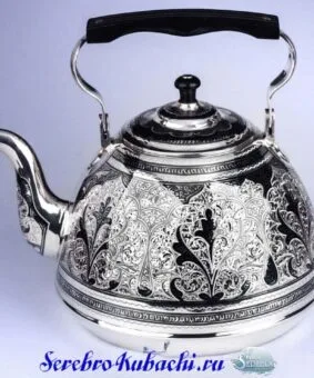 Alternative view of Серебряный чайник для кипятка