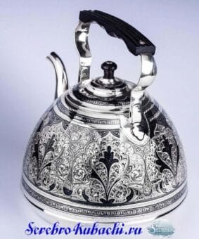 Серебряный чайник для кипятка 5 красивый серебряный чайник для кипятка