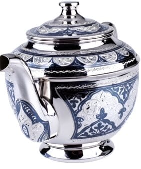 серебряный чайник для заварки