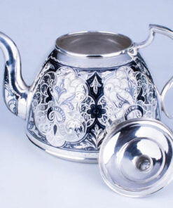 серебряный заварочный чайник кубачи