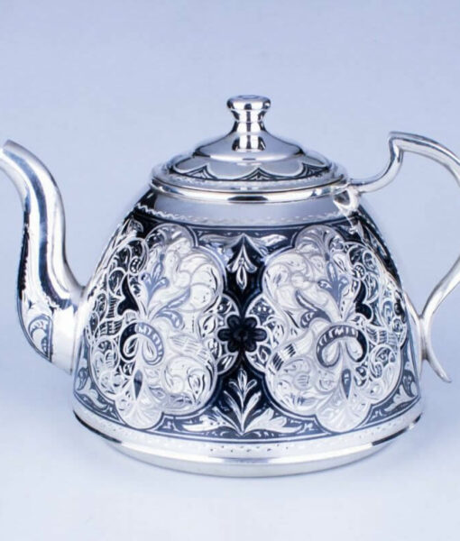 серебряный заварочный чайник кубачи