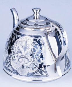 серебряный заварочный чайник кубачи