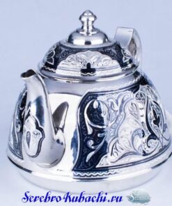 серебряный заварной чайник