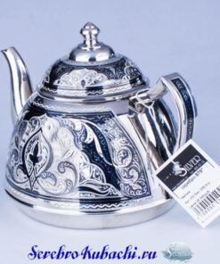Серебряный заварной чайник Кубачи 7 серебряный заварной чайник