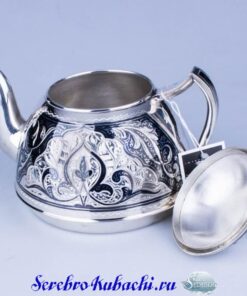 Серебряный заварной чайник Кубачи 8 серебряный заварной чайник