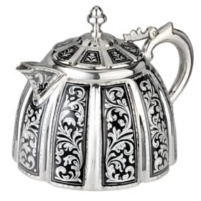 Серебряный чайник кубачи