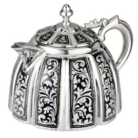 Серебряный чайник кубачи