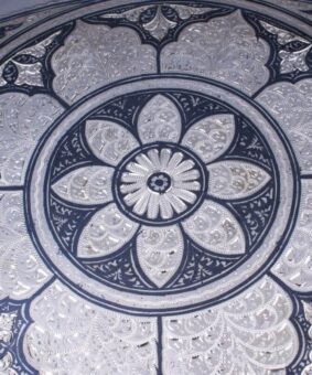 поднос столовый серебряный