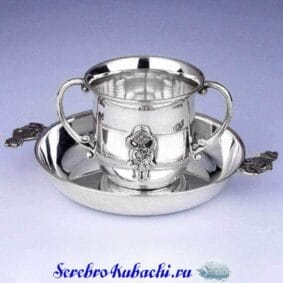 детский серебряный набор