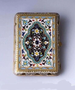 Alternative view of Серебряный портсигар с эмалью