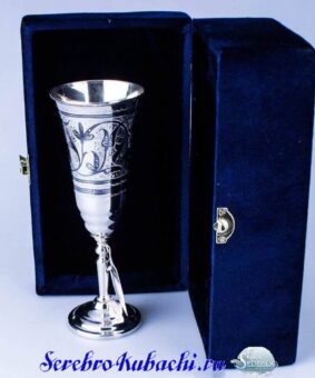 серебряный фужер кубачи