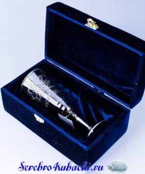 серебряный фужер кубачи