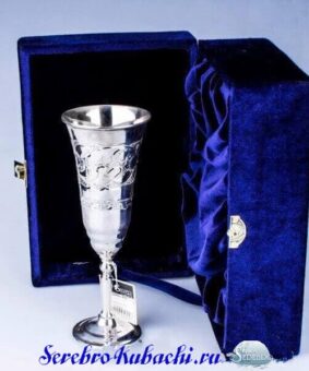 серебряный фужер кубачи